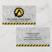 Digger Bulldozerarm | Bouw Visitekaartje (Voorkant / Achterkant)