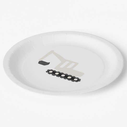 Digger Construction Birthday Party Minimal Bord (Gekanteld)