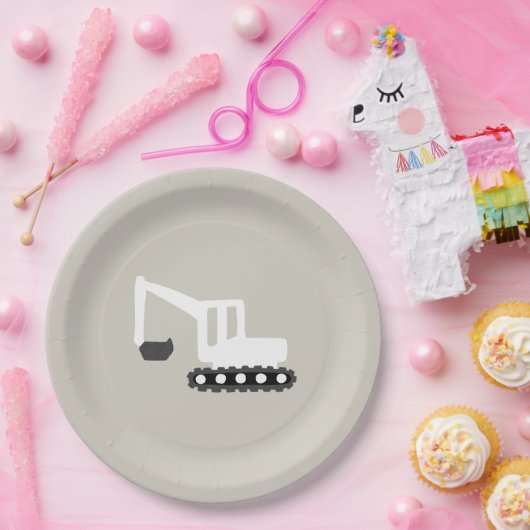 Digger Construction Birthday Party Minimal Bord (Feest)