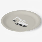 Digger Construction Birthday Party Minimal Bord (Gekanteld)