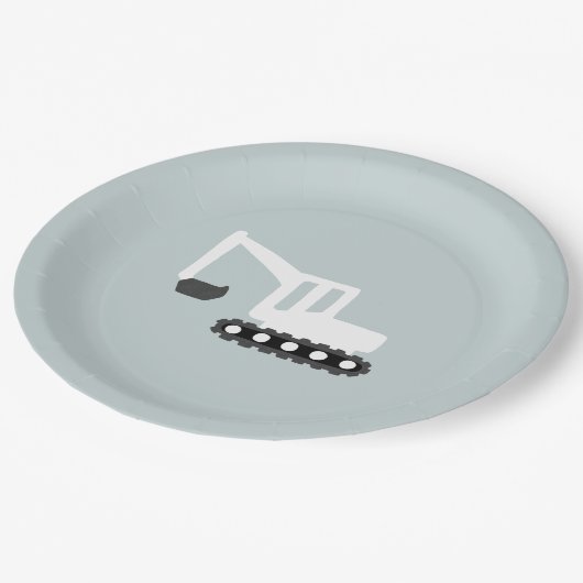 Digger Construction Birthday Party Minimal Bord (Gekanteld)