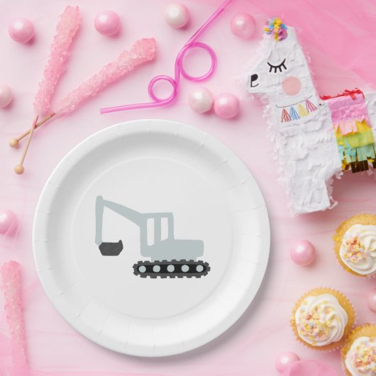 Digger Construction Birthday Party Minimal Bord (Feest)