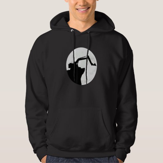 Digger Driver Excavator Guide Digger Driving Hoodie (Voorkant)