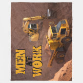 Digger en trekker fleece deken (Voorkant)