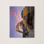 Digger Excavator Sunrise Legpuzzel (Verticaal)