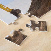 Digger graafmachine landschap legpuzzel (Zijkant)