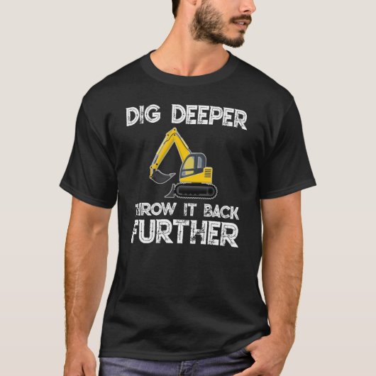 Digger graafmachine t shirt - graafmachine, loopgr (Voorkant)
