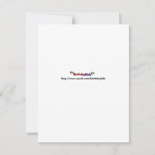 Digger Invitation Kaart (Achterkant)