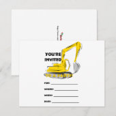 Digger Invitation Kaart (Voorkant / Achterkant)