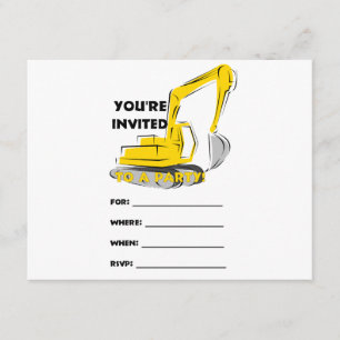 Digger Invitation Kaart