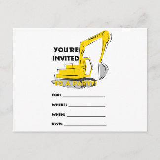 Digger Invitation Kaart