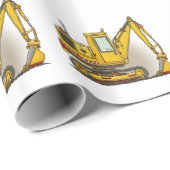 Digger Shovel Cadeaupapier (Rol Hoek)