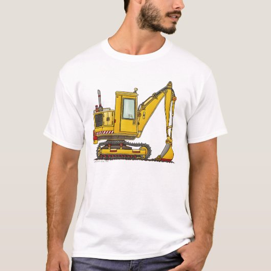 Digger Shovel Construction Apparel T-shirt (Voorkant)