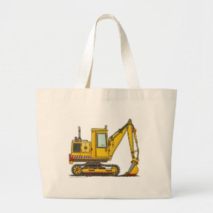 Digger Shovel Construction Bags/Tassen Grote Tote Bag