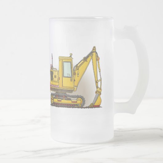 Digger Shovel Glass Mok (Rechts)