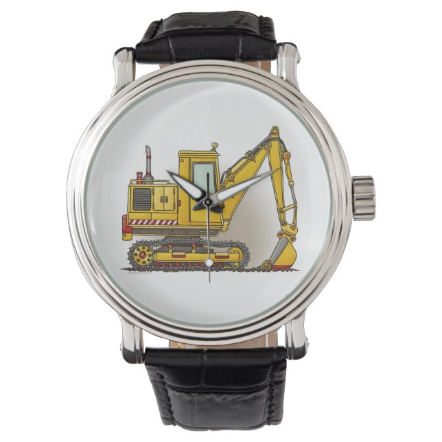 Digger Shovel Horloge (Voorkant)