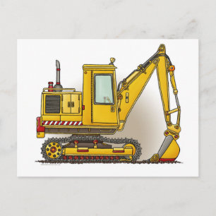 Digger Shovel Post Card Briefkaart