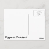 Digger Strike a Pose Briefkaart (Achterkant)