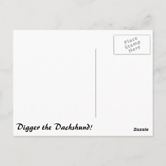 Digger Strike a Pose Briefkaart (Achterkant)