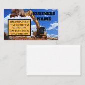 Digger Tractor Visitekaartje (Voorkant / Achterkant)