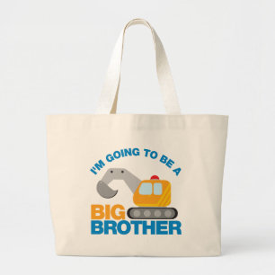 Digger Truck wordt een grote broer Grote Tote Bag