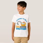 Digger Truck wordt een grote broer T-shirt (Voorkant volledig)