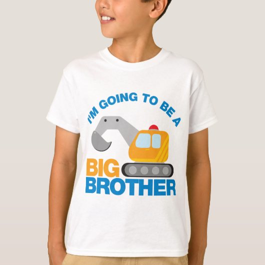 Digger Truck wordt een grote broer T-shirt (Voorkant)