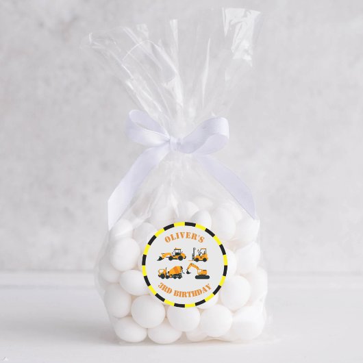 Diggers Bouwfeest Cirkel Sticker