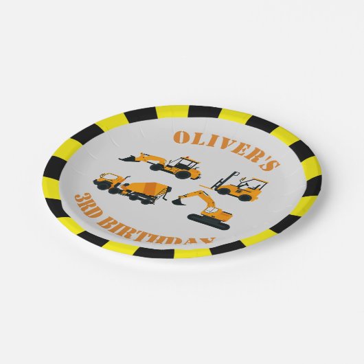 Diggers Bouwpartij Papier Bord (Gekanteld)