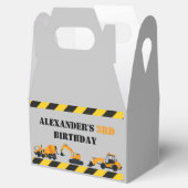 Diggers Constructie Gepersonaliseerde Party Favor Bedankdoosjes (Geopend)