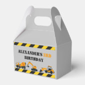 Diggers Constructie Gepersonaliseerde Party Favor Bedankdoosjes (Voorkant Zijde)