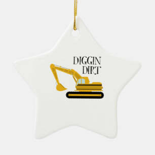 Diggin Dirt Keramisch Ornament