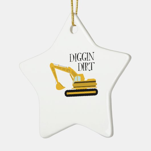 Diggin Dirt Keramisch Ornament (Links)