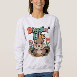 Diggin’ Life Funny Gopher Dierenvriend Trui
