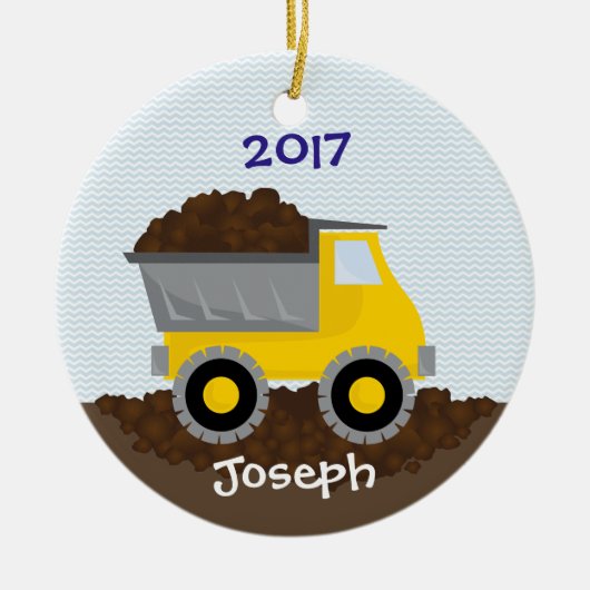 Diggin' omhoog een beetje flauw keramisch ornament (Voorkant)