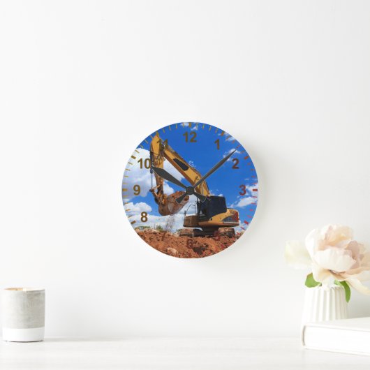 Digging Excavator Ronde Klok (Huis)