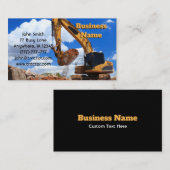 Digging Excavator Visitekaartje (Voorkant / Achterkant)