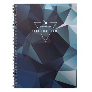 Digging voor Spirituele Pareltjes (donkerblauw) Notitieboek