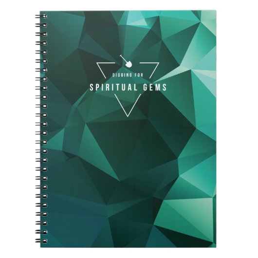 Digging voor Spirituele Pareltjes (emerald) Notitieboek (Voorkant)