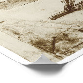 Diggingmachine met tapmolen, Da Vinci Poster (Hoek)