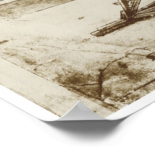 Diggingmachine met tapmolen, Da Vinci Poster (Hoek)