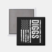 Diggs Achternaam Grappige Achternaam Team Diggs Fa Magneet (Voorkant / Achterkant)