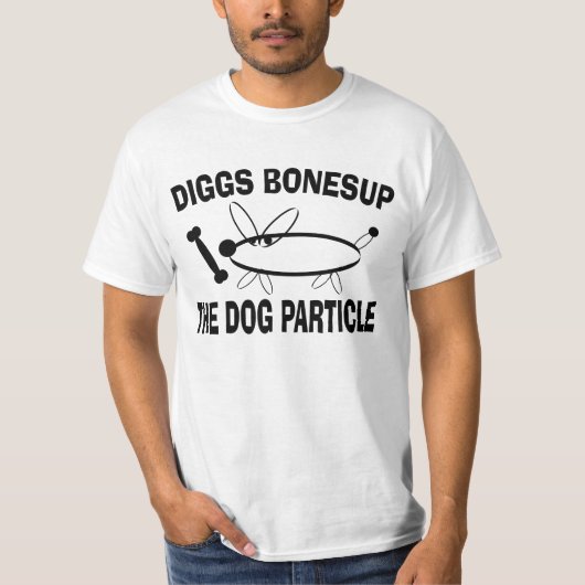 Diggs Bonesup Funny Higgs Boson Parody T-shirt (Voorkant)