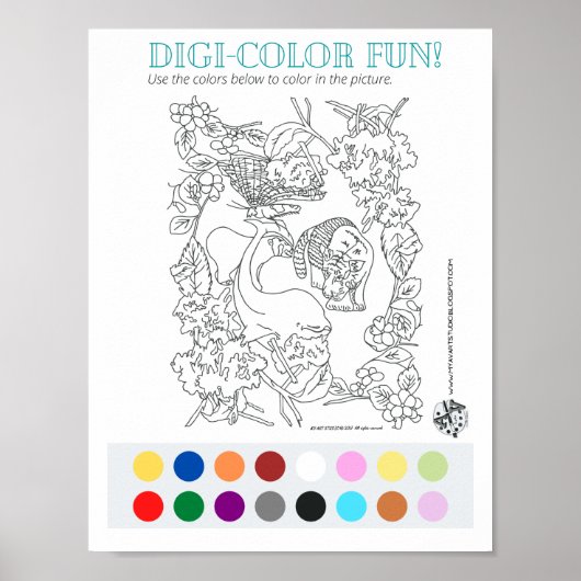 Digi-color plezier! poster (Voorkant)