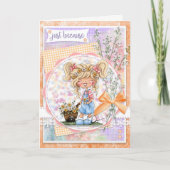 Digi Doodles gewoon omdat Wenskaart Kaart (Voorkant)