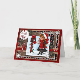 Digi Doodles Verzegeld met een Kiss-kerstkaart Feestdagen Kaart