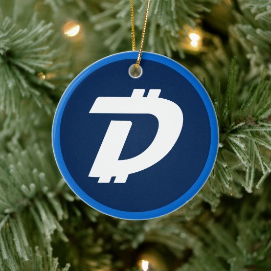 Digibyte (DGB) cryptocurrency blockchain Keramisch Ornament (Boom)