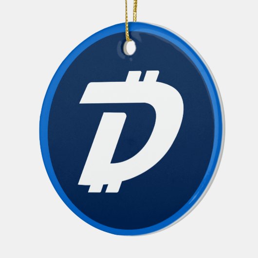 Digibyte (DGB) cryptocurrency blockchain Keramisch Ornament (Links)