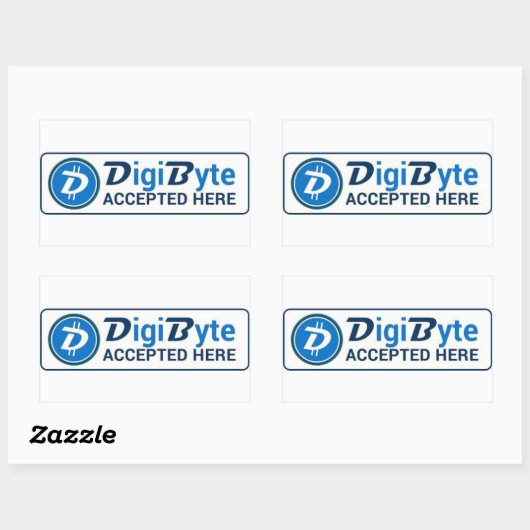 Digibytestickers Rechthoekige Sticker (Vel)