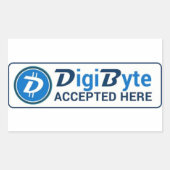 Digibytestickers Rechthoekige Sticker (Voorkant)